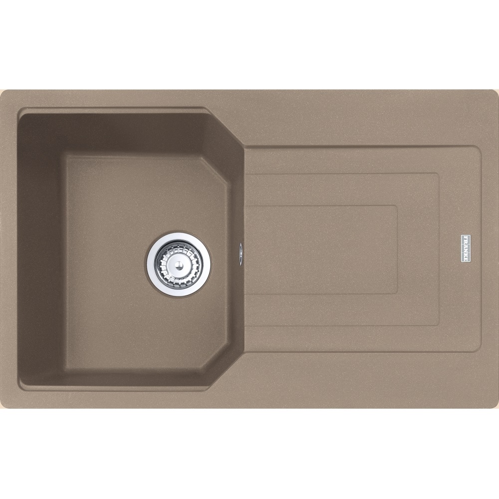 Franke UBG 611-78 Lavello da Incasso 1 Vasca 78 x 50 cm Fragranite Oyster con Gocciolatoio Reversibile