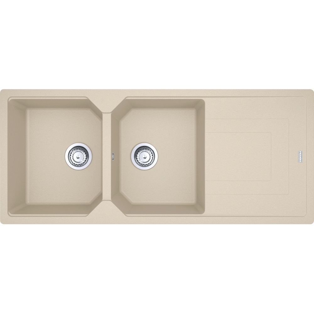 Franke UBG 621-116 Lavello da Incasso Fragranito 2 Vasche con Gocciolatoio Reversibile 116 x 50 cm Avena