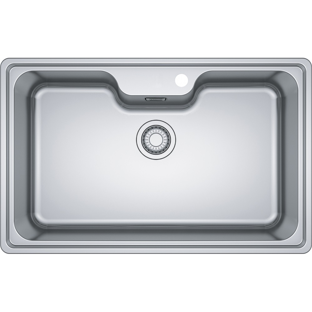 Franke BELL BCX 610-75 Lavello Sottopiano Rettangolare in Acciaio Inox 1 Vasca 81 x 51 cm
