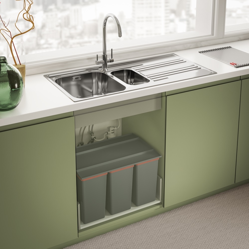 Franke Miscelatore Cucina Lina Clear Water Cromo - Filtrazione Acqua, Singolo/Bicomando, Ottone, Rotazione 360°