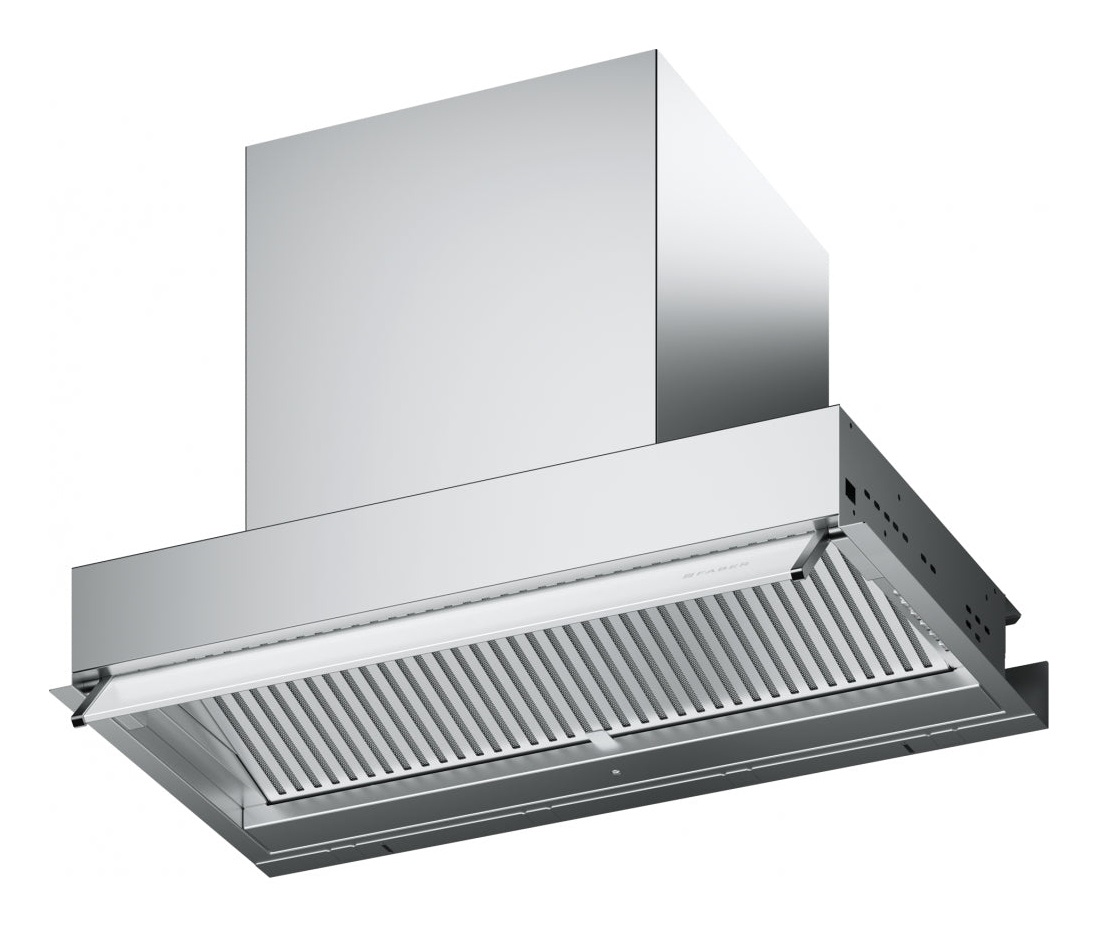 Faber Cappa da Incasso IN-NOVA ZERO DRIP LITE A60 305.0703.267 - Acciaio Inox e Vetro Bianco, 60 cm, 670 m³/h