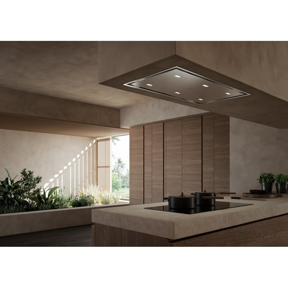 Franke FCMA 90 C XS A KL Cappa a soffitto 90 cm Inox Satinato 520 m³/h A Elettronica con Voice Control