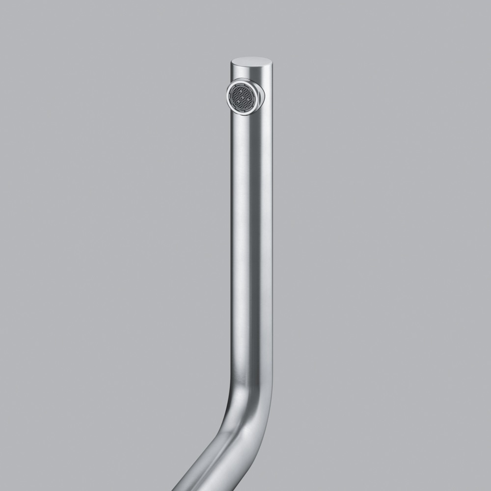 Franke Smart Glenda Miscelatore Monocomando da Cucina in Acciaio Inox Satinato con Canna Girevole 180° e Leva Laterale