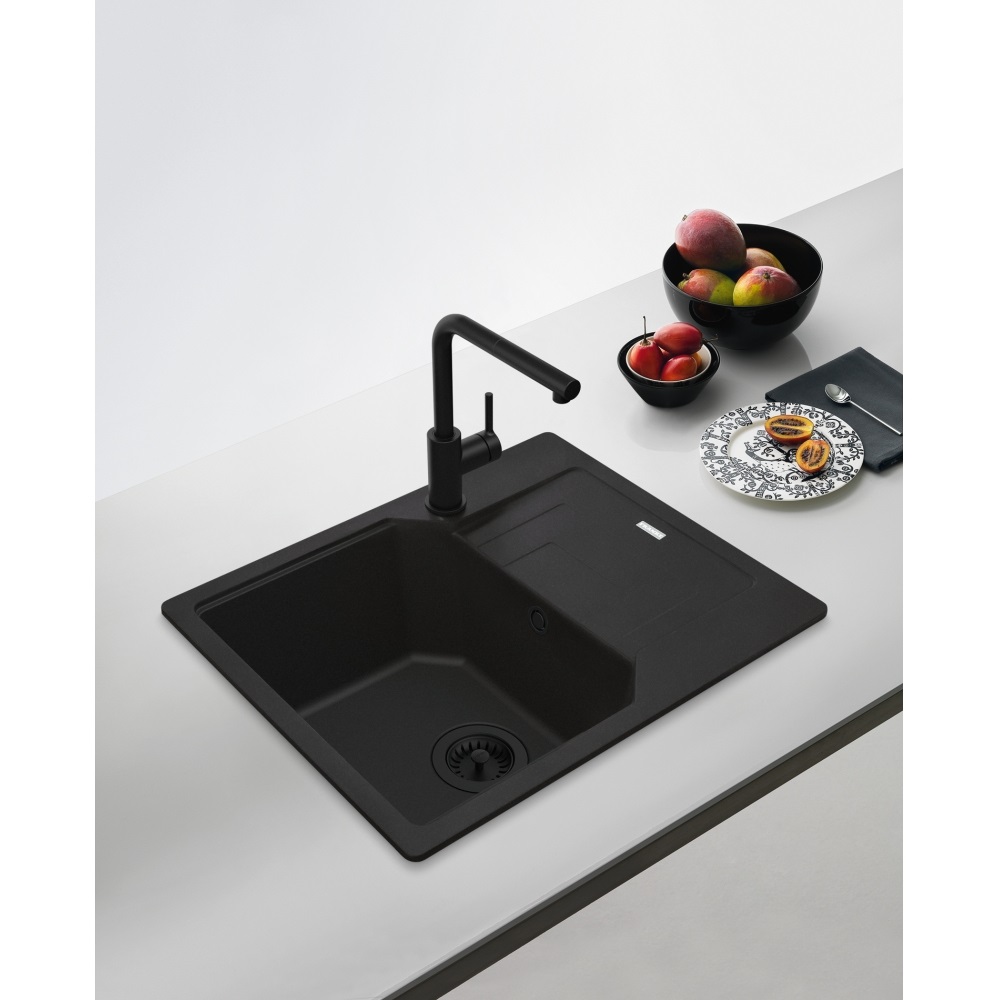 Franke Lina L Miscelatore Monocomando Cucina con Doccetta Orientabile - Finitura Black Matt