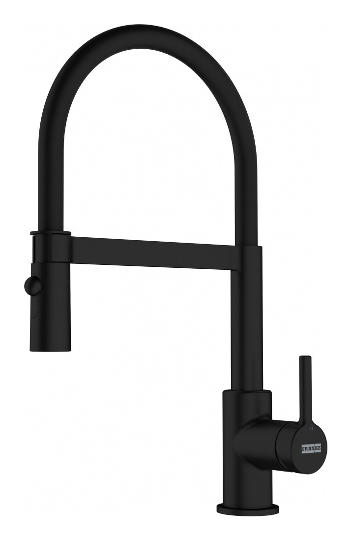 Franke Miscelatore Semi-Professionale Lina 115.0725.838 Nero Opaco con Doccetta Orientabile