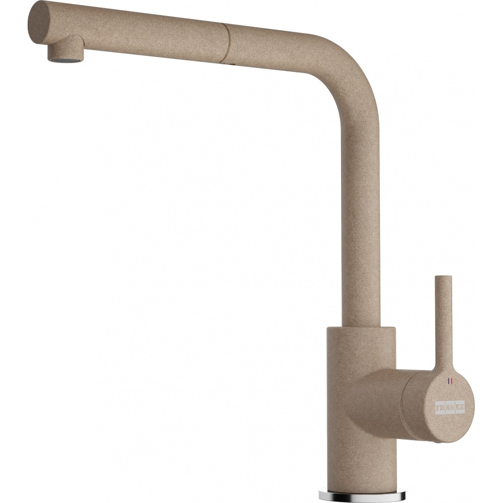 Franke Miscelatore Monocomando Lina L Doccia in Ottone Finitura Oyster con Doccetta Orientabile