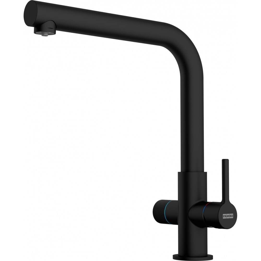 Franke Miscelatore Bicomando Lina Clear Water 2.0 - Nero, Ottone, Altezza 28,7 cm