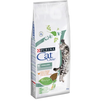 Purina Cat Chow Sterilised Cibo Secco per Gatti Adulto Ricco in Pollo - 1,5 kg