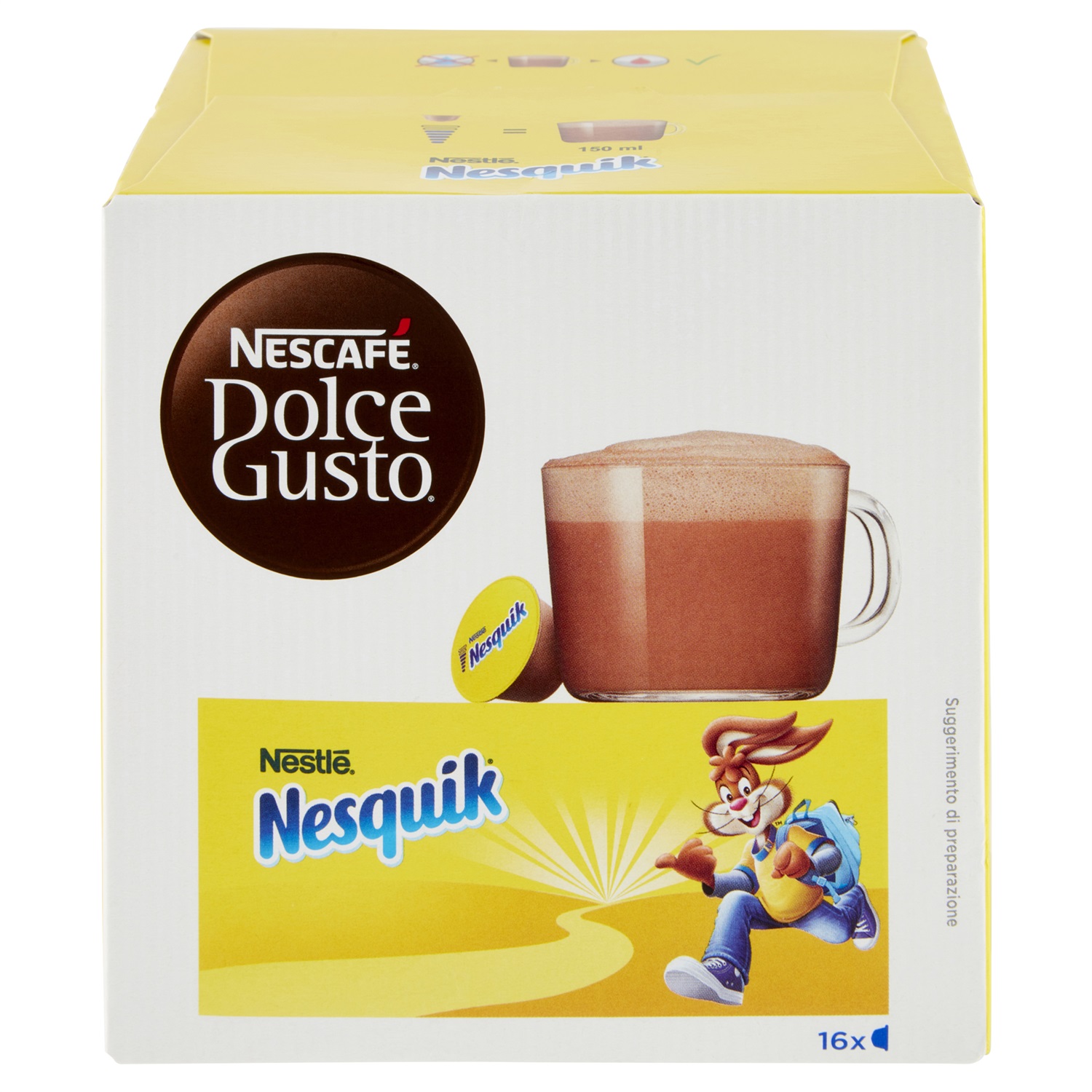 Nescafé Dolce Gusto Nesquik - 16 Capsule di Bevanda al Cioccolato con Latte