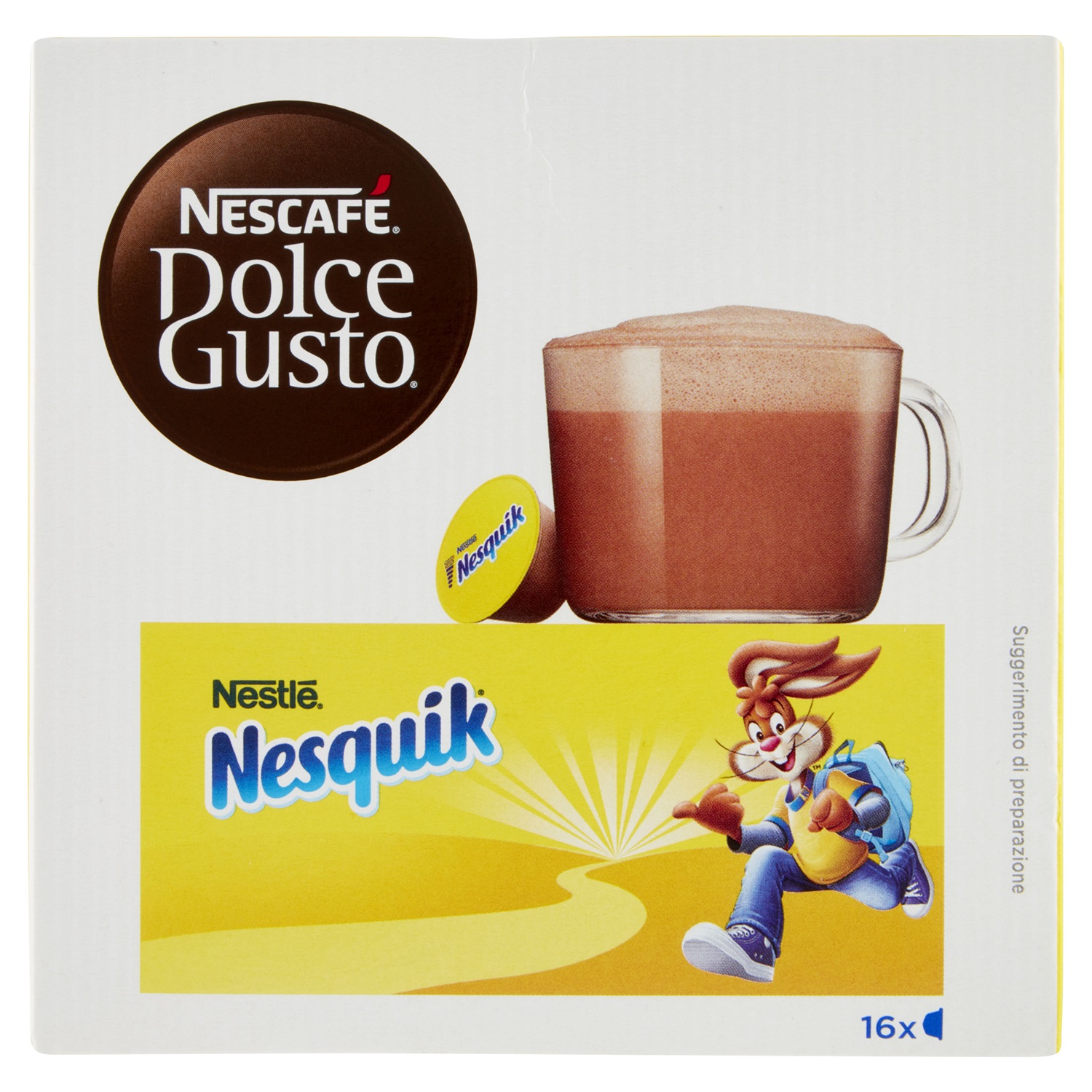 Nescafé Dolce Gusto Nesquik - 16 Capsule di Bevanda al Cioccolato con Latte