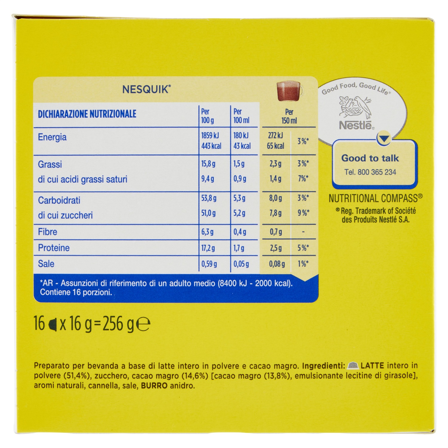 Nescafé Dolce Gusto Nesquik - 16 Capsule di Bevanda al Cioccolato con Latte