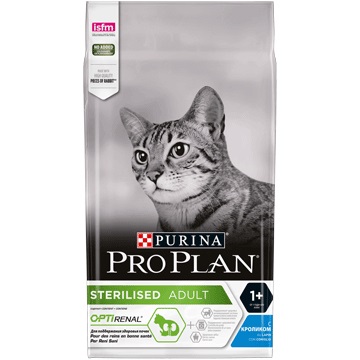 Purina Pro Plan Sterilised Adult Renal Plus Crocchette per Gatti 3 kg Ricco in Coniglio - Alimento Secco per Gatti Adulti Castrati