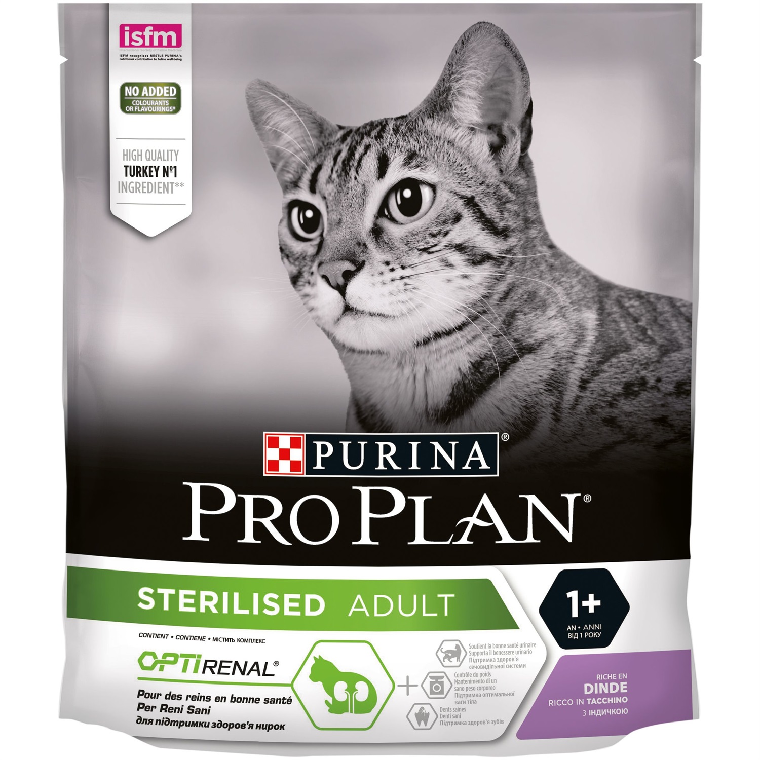 Purina Pro Plan Cibo Secco per Gatti Adulto Sterilizzati con Tacchino - 400 g