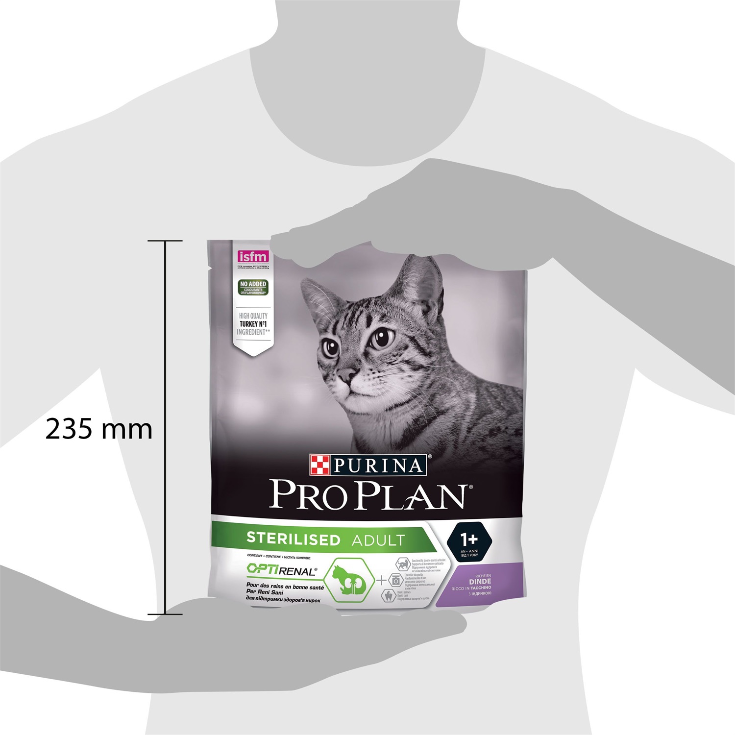 Purina Pro Plan Cibo Secco per Gatti Adulto Sterilizzati con Tacchino - 400 g
