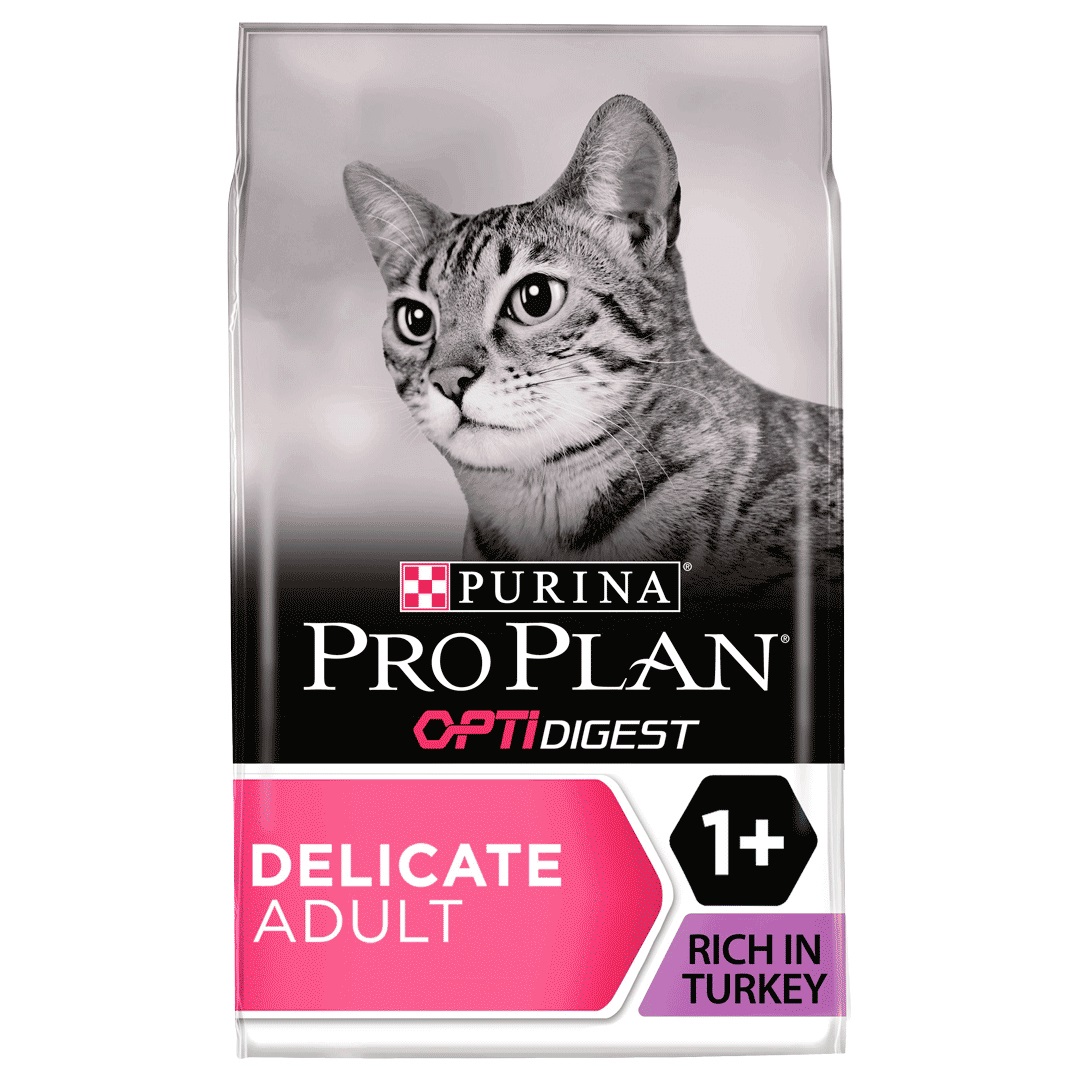 Purina Pro Plan Delicate OPTIDigest cibo secco per gatti 10 kg Adulto Tacchino