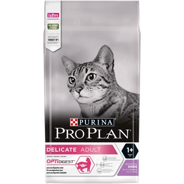 Purina Delicate Adult cibo secco per gatti 1,5 kg Adulto Tacchino
