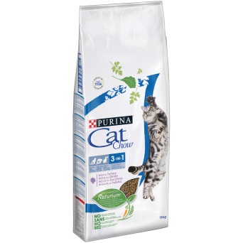 Purina Cat Chow 3in1 Cibo Secco per Gatti Adulto al Tacchino - 15 kg con Ingredienti Naturali