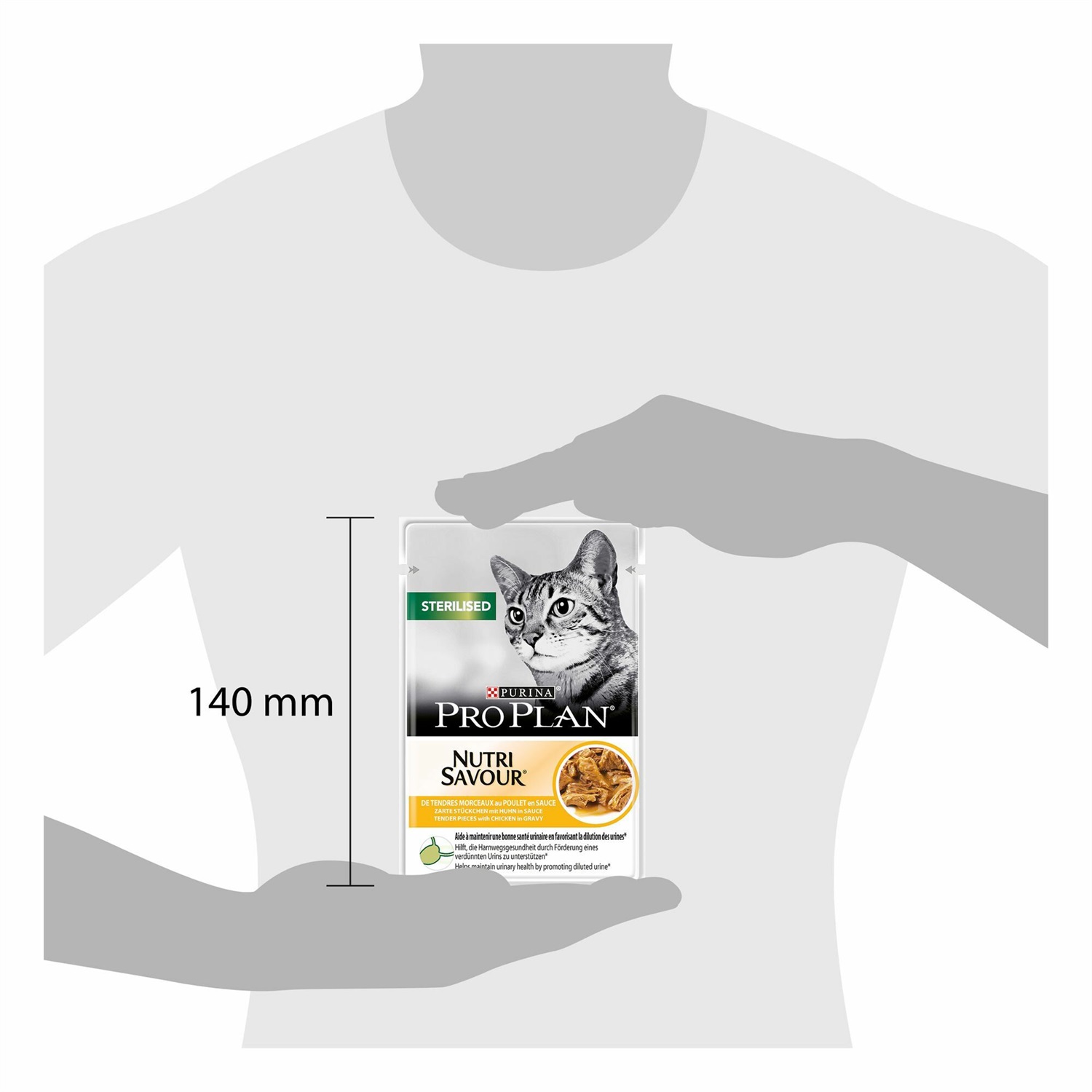 Purina Pro Plan Nutri Savour Cibo Umido per Gatti Sterilised con Pollo in Salsa - 85 g