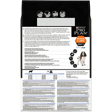 Purina Pro Plan Medium & Large Adult 7 Age Defence Cibo Secco Ricco in Pollo - 14 kg