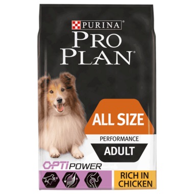 PURINA PRO PLAN All Size Adult Performance Cibo Secco per Cani 14 kg con Pollo e Riso - Nutriente e Energetico