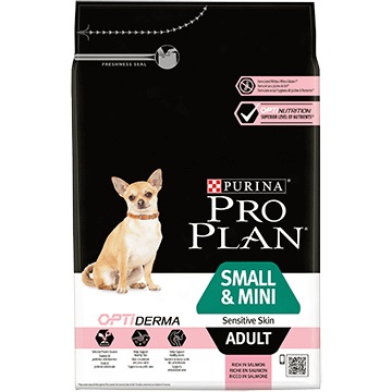 PURINA PRO PLAN Cibo Secco per Cane Adulto Small & Mini Sensitive Skin con Salmone - 7 kg