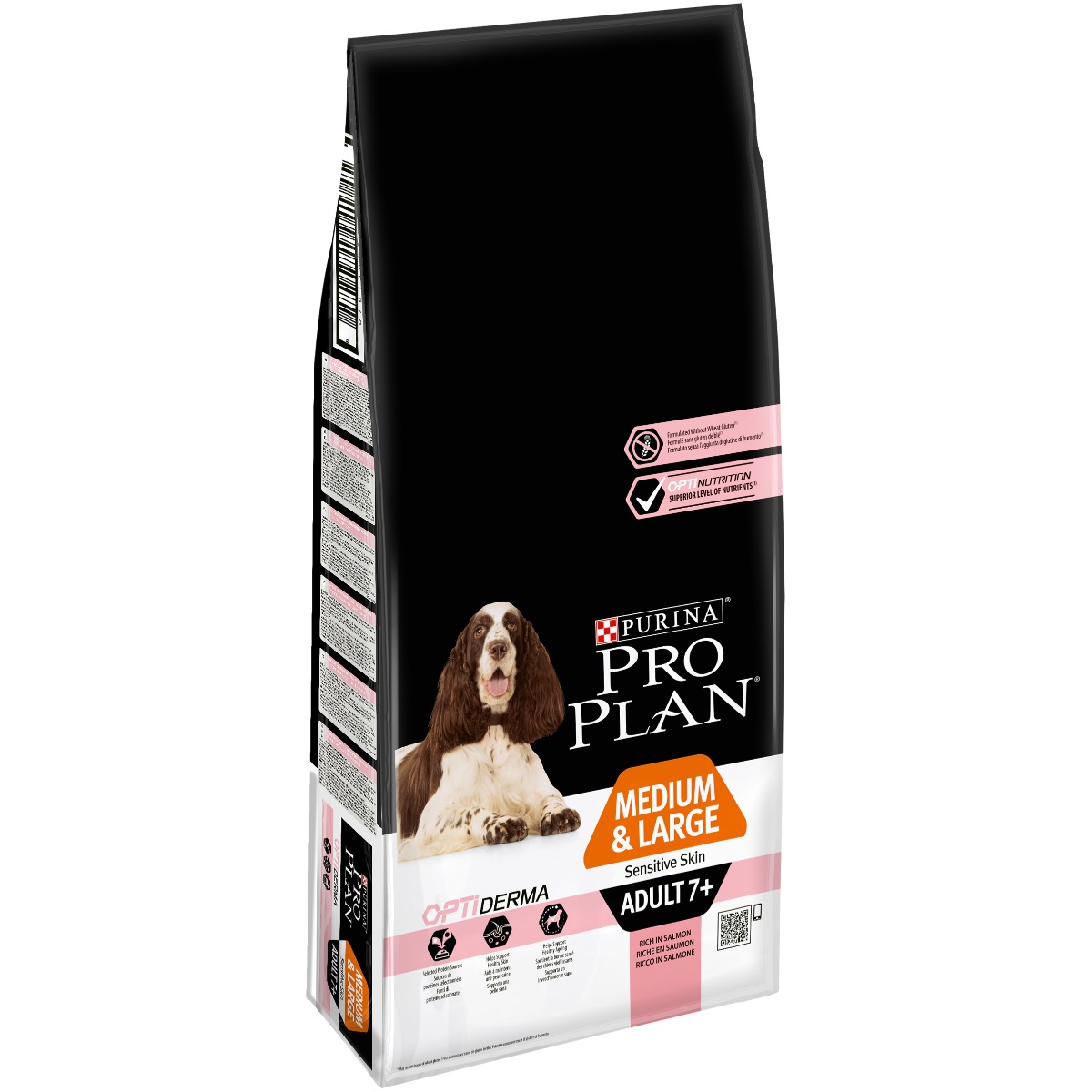 Purina Pro Plan Medium & Large Adult 7+ Sensitive Skin OPTIDERMA 14 kg Adulto Salmone