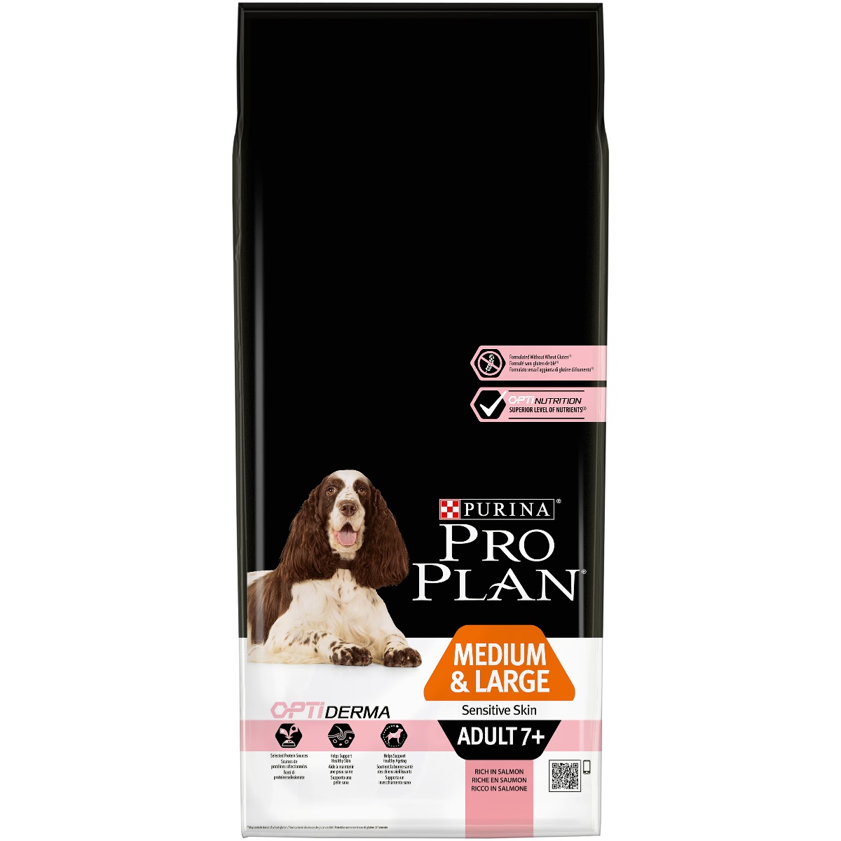 Purina Pro Plan Medium & Large Adult 7+ Sensitive Skin OPTIDERMA 14 kg Adulto Salmone