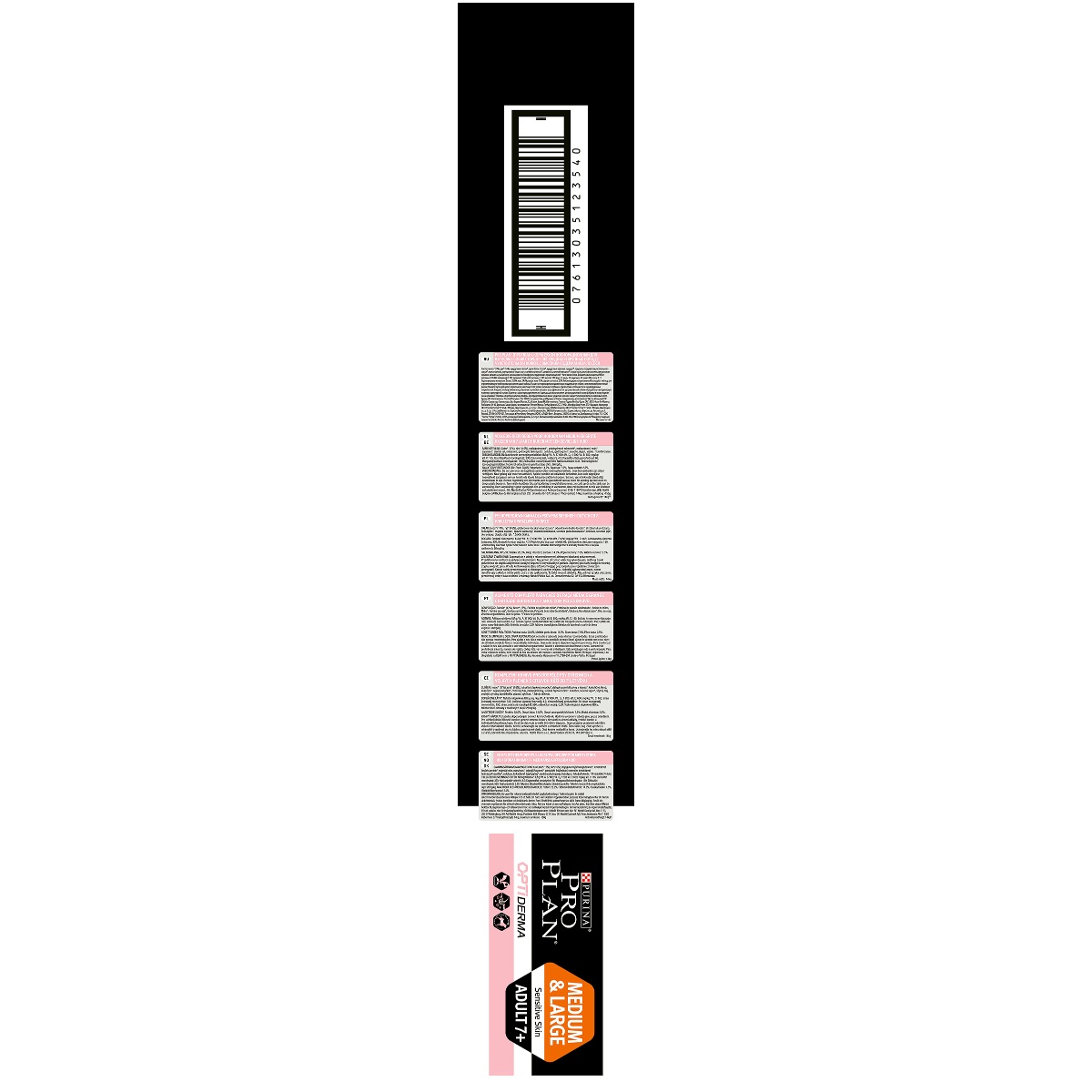 Purina Pro Plan Medium & Large Adult 7+ Sensitive Skin OPTIDERMA 14 kg Adulto Salmone