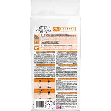 Purina VETERINARY DIETS Feline OM Obesity Management cibo secco per gatti 1,5 kg Adulto