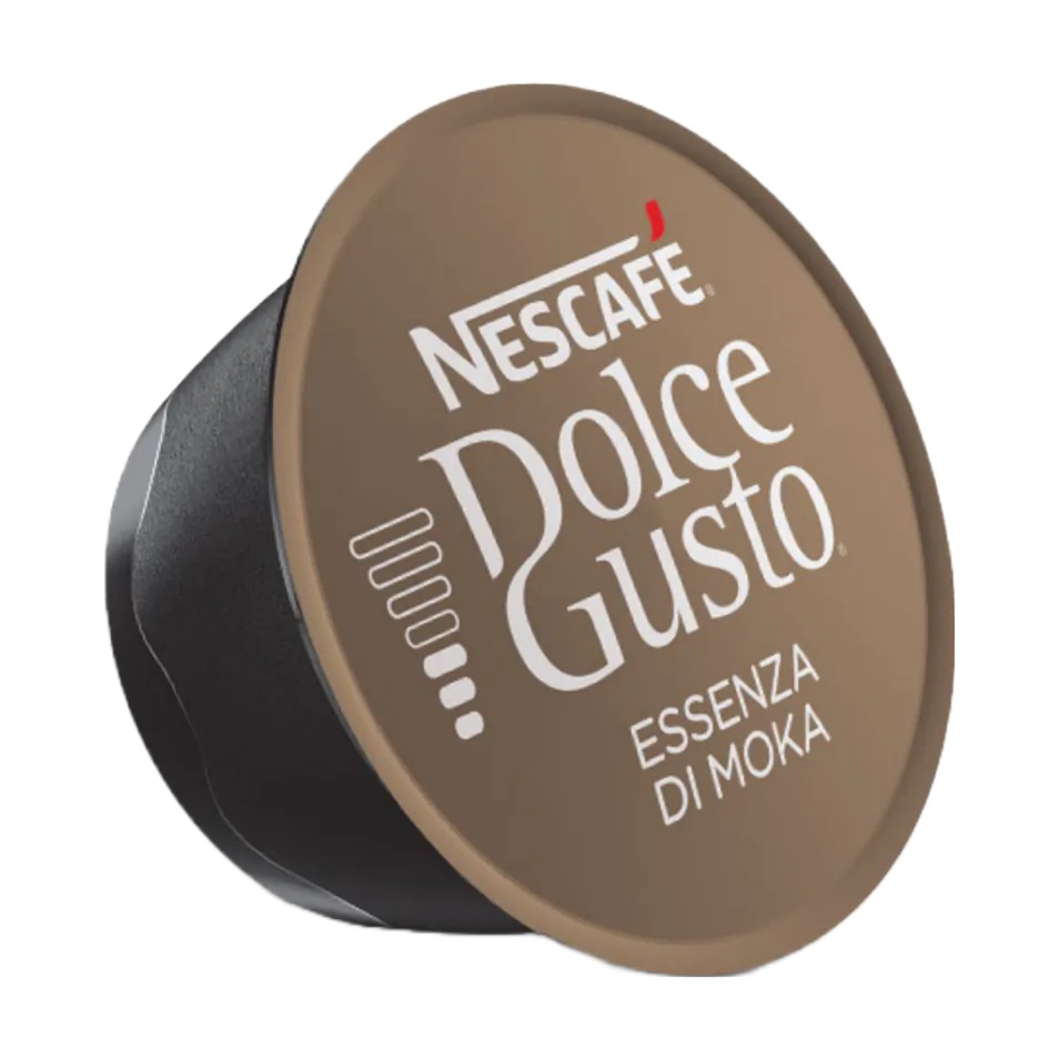 Nescafé Dolce Gusto Caffè Essenza Moka - 16 Capsule Espresso, Intensità 8/12, Aroma di Cereale e Caffè Tostato