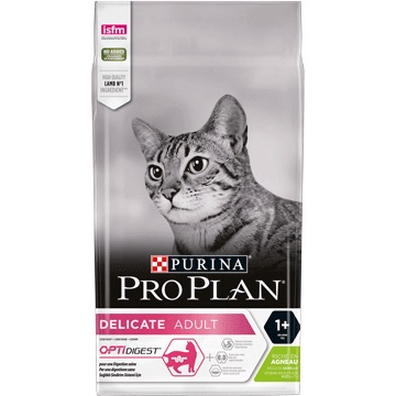 Purina Pro Plan Delicate Adult Cibo Secco per Gatti con Agnello - 1,5 kg - Alimento Completo per Gatti con Digestione Sensibile