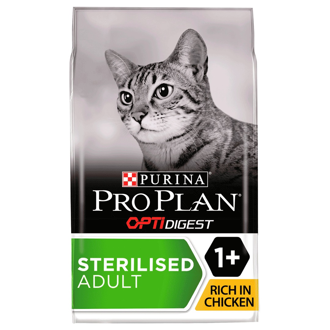 Purina Pro Plan Sterilised Adult Delicate Digestion Cibo Secco per Gatti 3 kg - Pollo