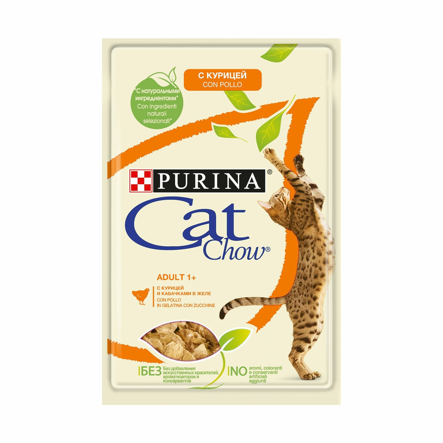 Purina Cat Chow Adult Cibo Umido Pollo e Zucchine Multipack 10 x 85 g