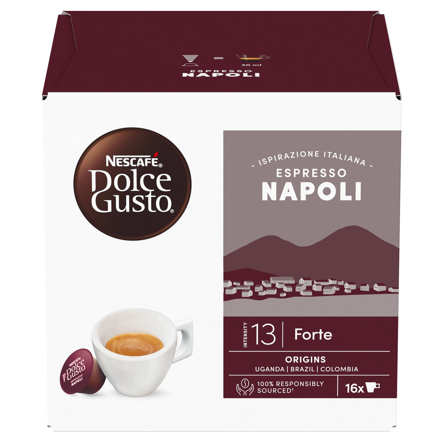 Nescafé Dolce Gusto Espresso Napoli - 16 Capsule di Caffè Forte e Tostato