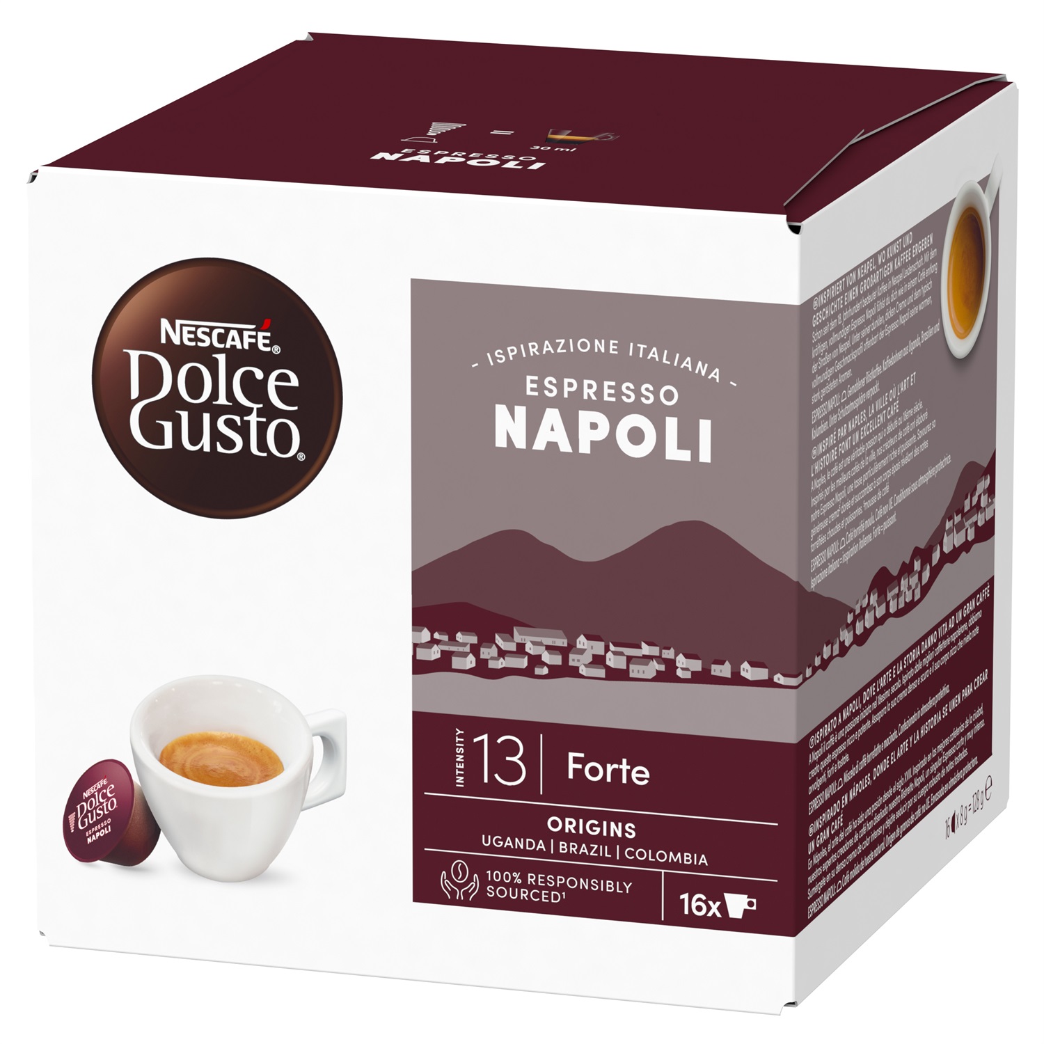 Nescafé Dolce Gusto Espresso Napoli - 16 Capsule di Caffè Forte e Tostato