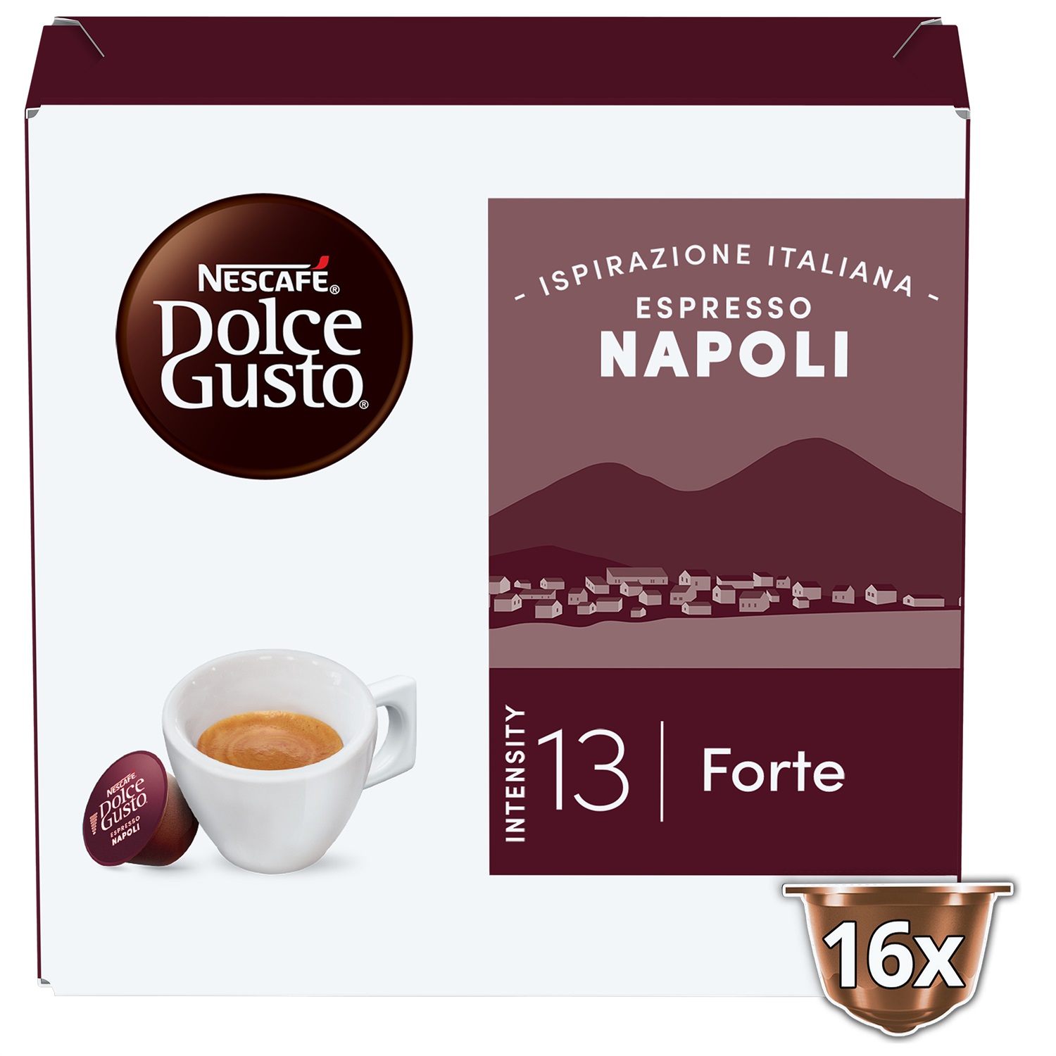 Nescafé Dolce Gusto Espresso Napoli - 16 Capsule di Caffè Forte e Tostato