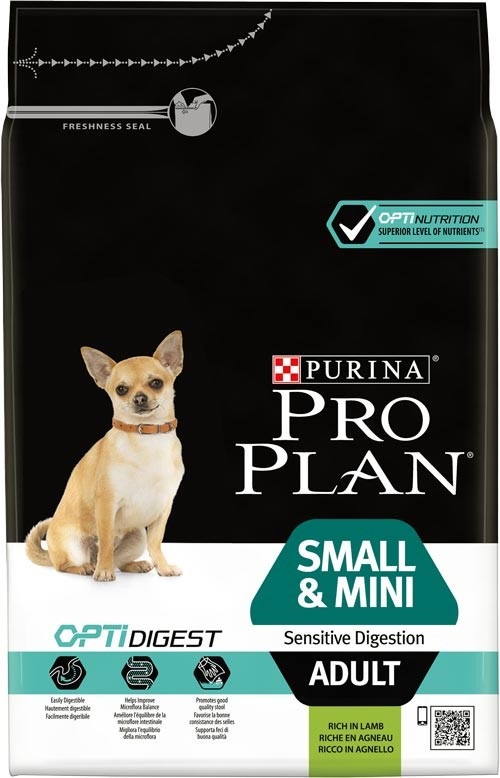 Purina SMALL & MINI ADULT SENSITIVE DIGESTION 3 kg Adulto Agnello