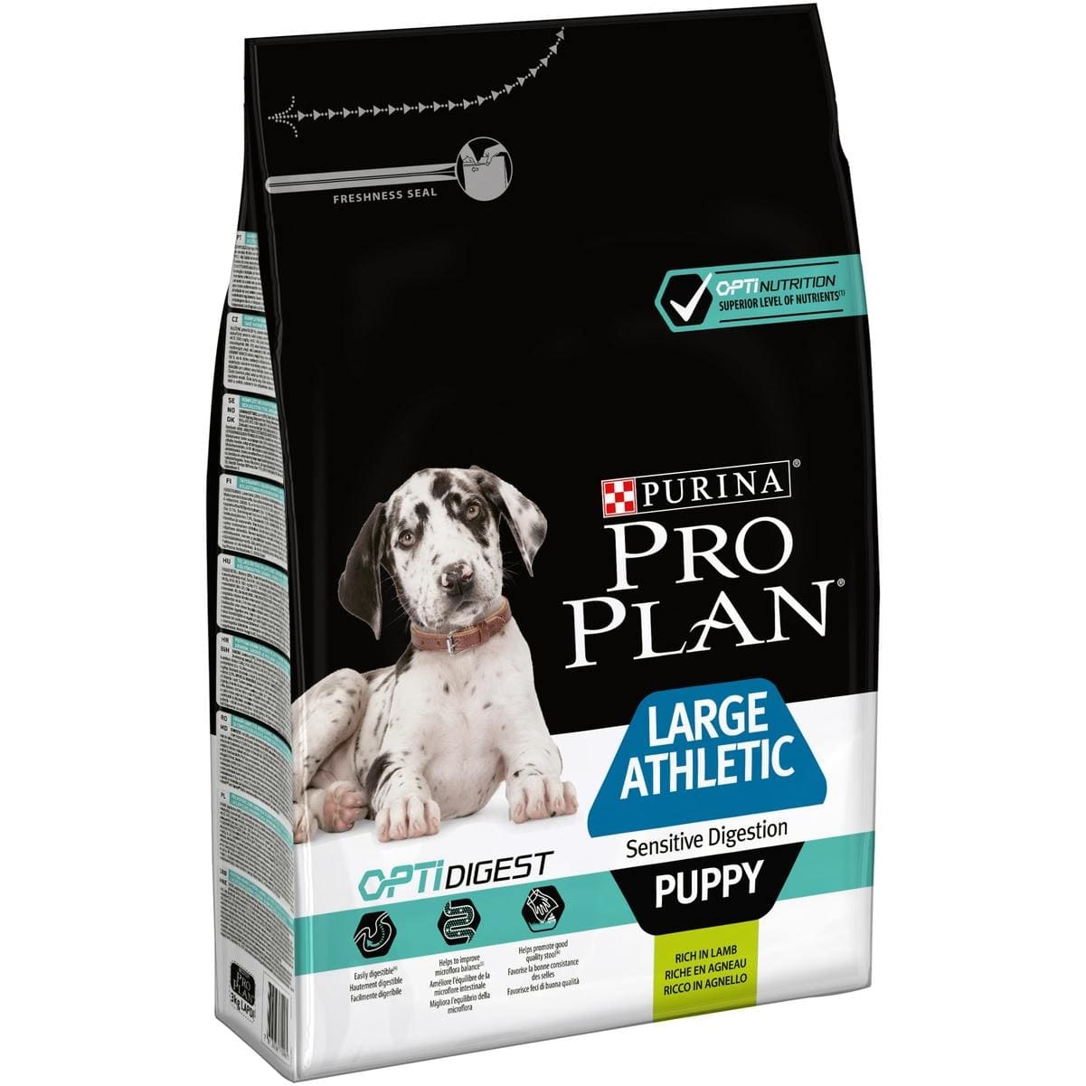 PURINA PRO PLAN Crocchette per Cuccioli di Taglia Grande con Agnello e Digestione Sensibile - 12 kg