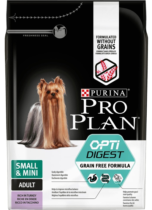 Purina Pro Plan Small & Mini Adult Sensitive Digestion Senza Cereali 7 kg - Cibo per Cani con Tacchino