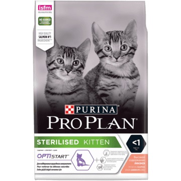 Purina Pro Plan Sterilised Kitten Healthy Start Cibo Secco per Gatti 3 kg Ricco in Salmone