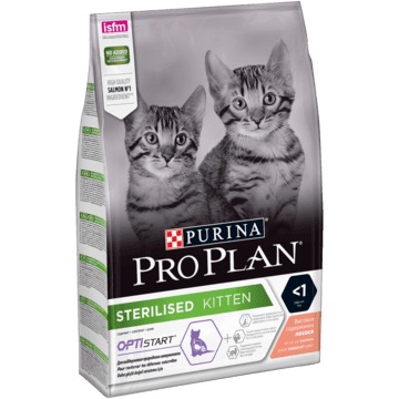 Purina Pro Plan Sterilised Kitten Healthy Start Cibo Secco per Gatti 3 kg Ricco in Salmone