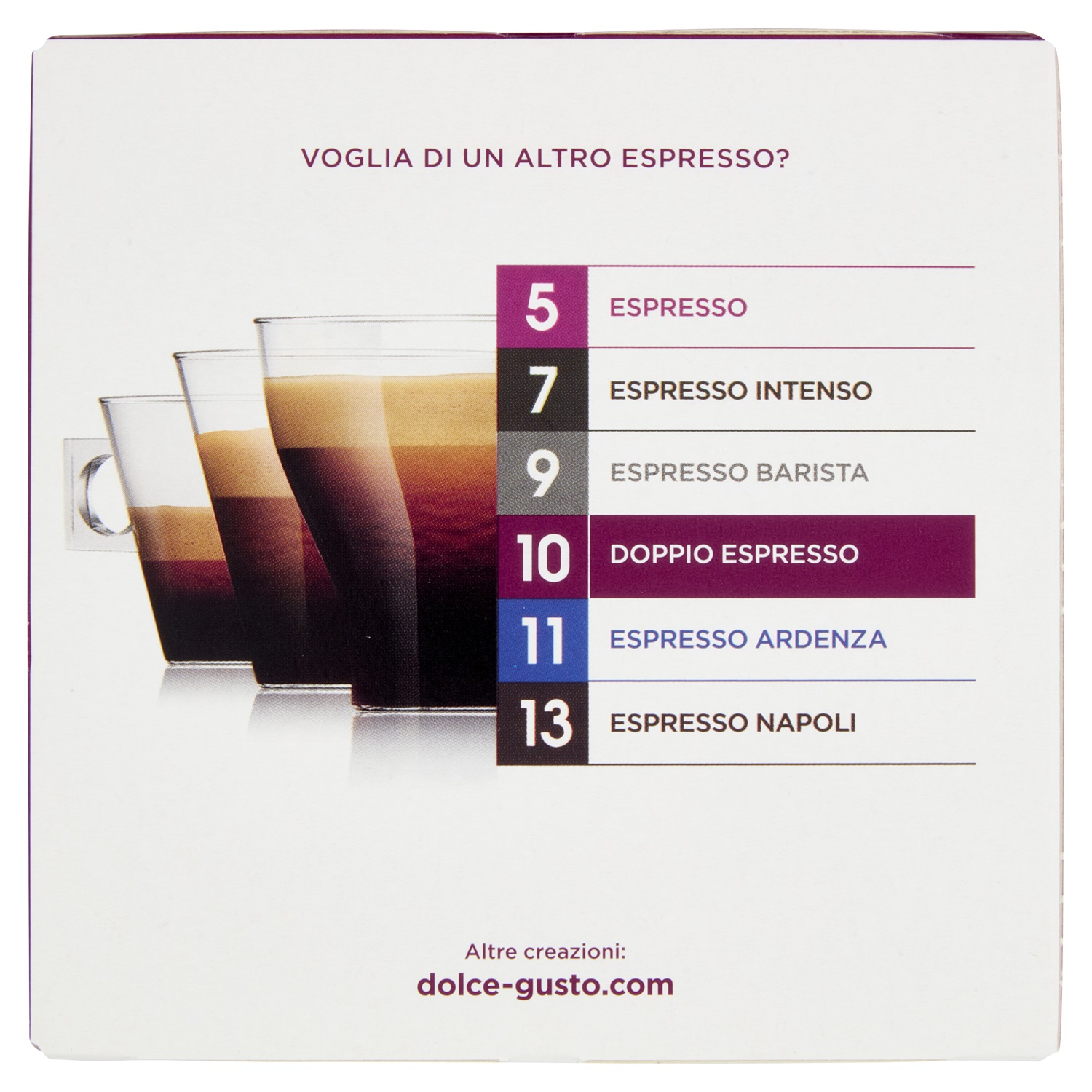 Nescafé Dolce Gusto Caffè Doppio Espresso - 16 Capsule, Intensità 10/13, Aroma Intenso con Note Fruttate e Crema Vellutata