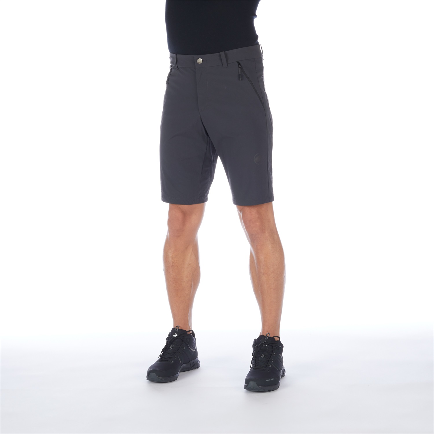 Mammut Pantaloncini da Uomo Hiking Shorts Nero - Leggeri, Elastici, Idrorepellenti, Taglia 52