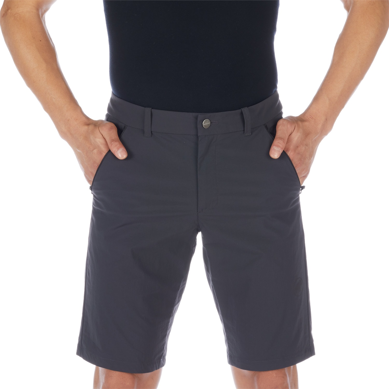 Mammut Pantaloncini da Uomo Hiking Shorts Nero - Leggeri, Elastici, Idrorepellenti, Taglia 52