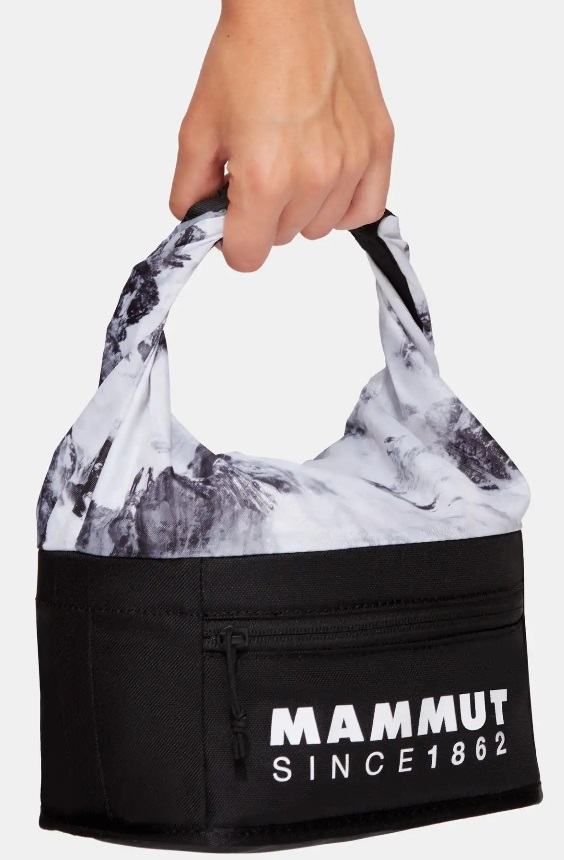 Mammut Boulder Chalk Bag - Sacchetto Portamagnesite in Poliestere Nero con Chiusura a Rullo Antipolvere e Scomparti Pratici