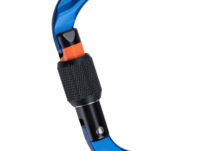 Mammut Classic HMS Screwgate - Moschettone a Ghiera Blu per Arrampicata, Forma a Pera, Medie Dimensioni