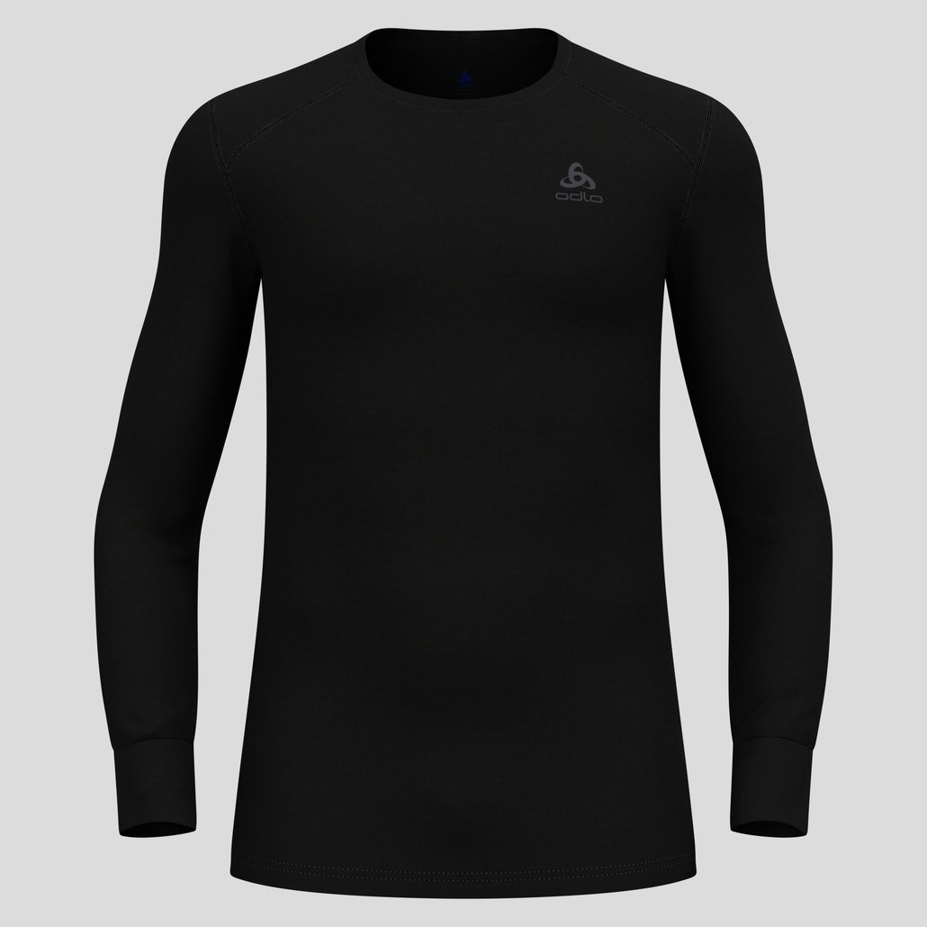 Odlo Active Warm Eco Maglietta Intima Tecnica a Maniche Lunghe Uomo - ZeroScent, Antimicrobica, Sostenibile