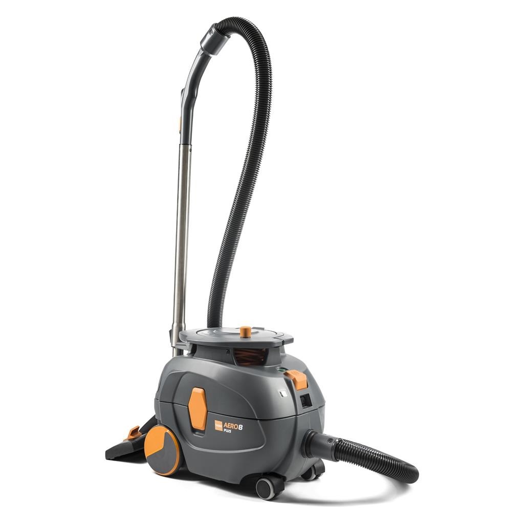 Taski Aero 8 Plus - Aspiratore a cilindro Secco, 13L, Silenzioso con Pulsante Eco, Avvolgicavo Integrato
