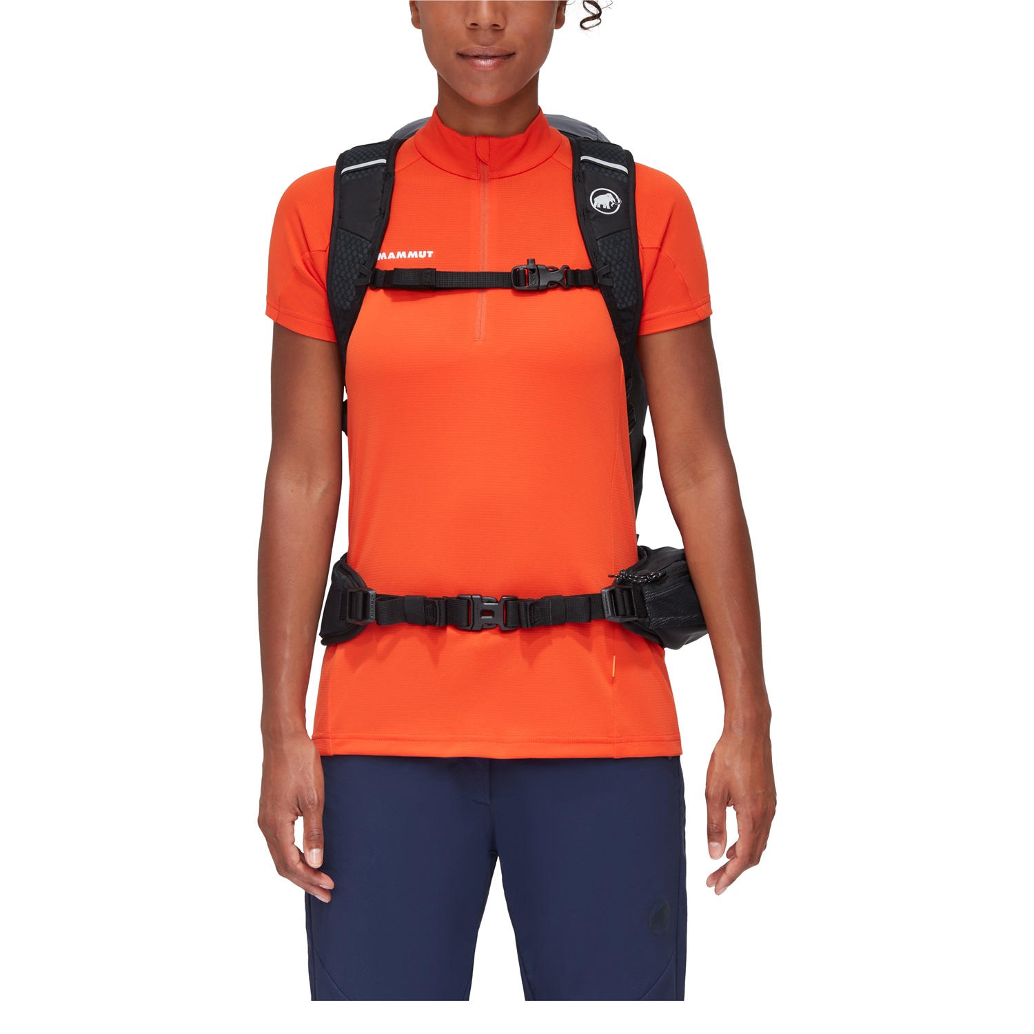 Mammut Lithium 30 Women Zaino Trekking da Donna 30 L Nero Marino - Sistema di Trasporto Anatomico, Materiali Riciclati, Parapioggia Integrato