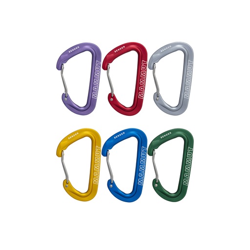 Mammut Sender Wire Rackpack - Set di 6 Moschettoni da Arrampicata A Forma di D in Alluminio Multicolore